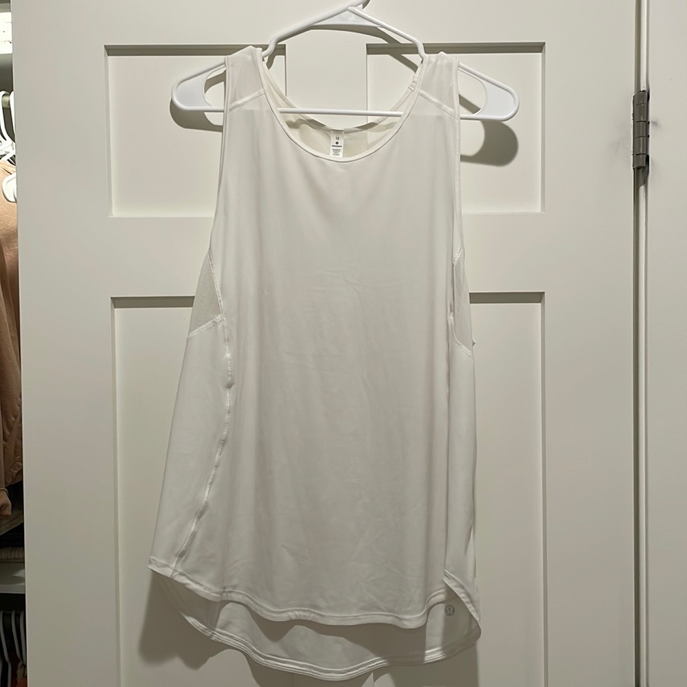 Lululemon | White Mesh Tank